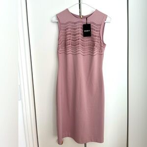 DKNY Dusty Rose bodycon dress